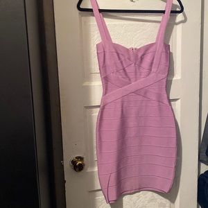 Lavender bandage dress never worn size Medium